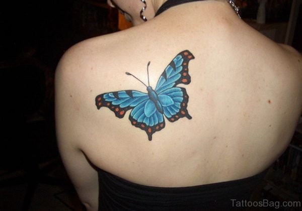 Butterfly Tattoo Design On Back