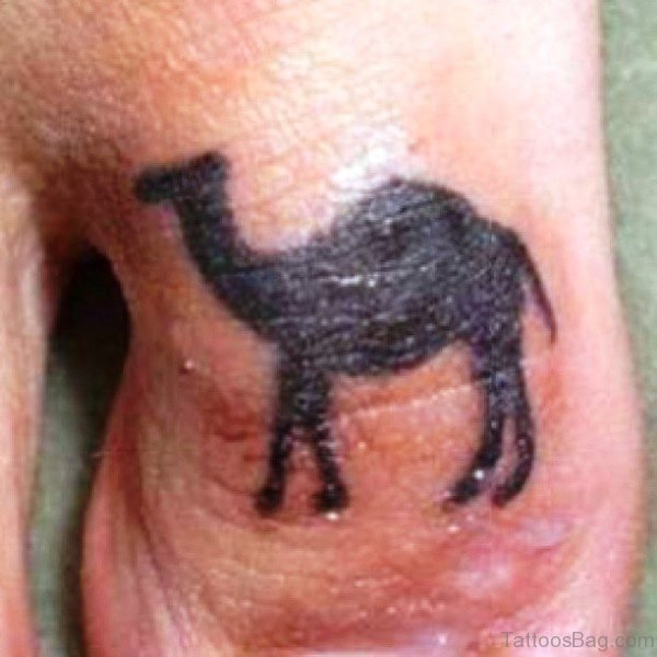 Camel Tattoo On Toe Image
