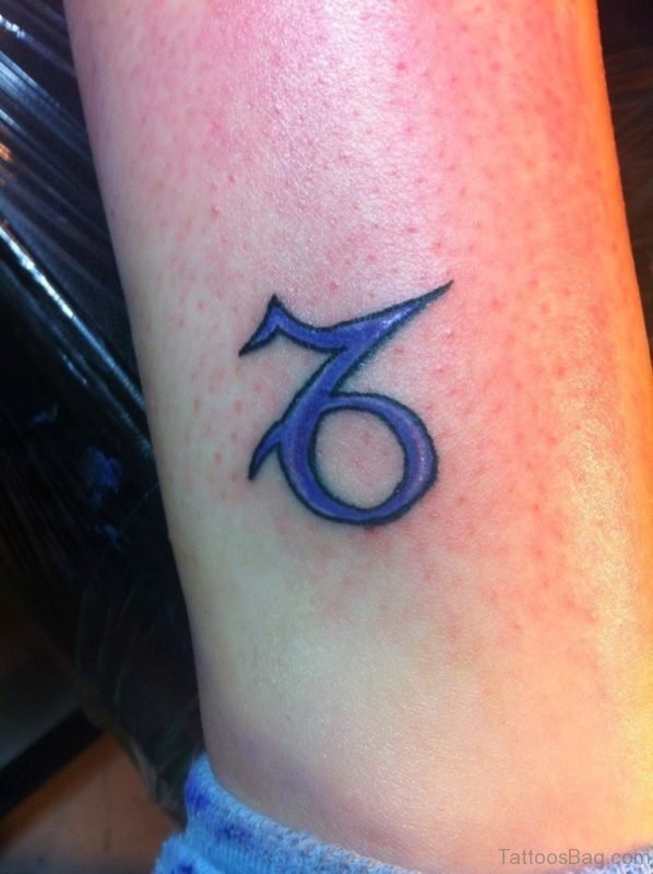 Capricorn zodiac symbol tattoo