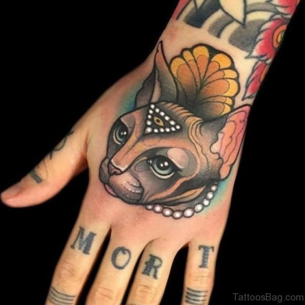 Cat Face Tattoo