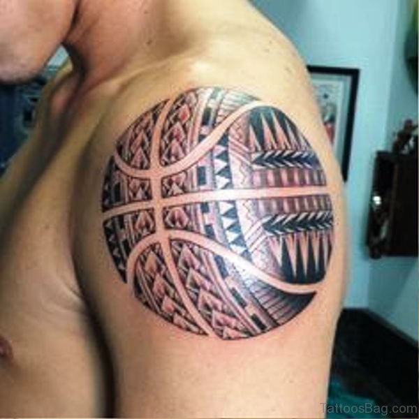 Celtic Basketball Tattoo On Shoulder