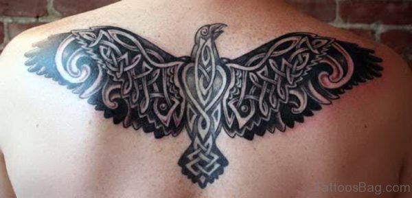 Celtic Eagle Tattoo On Back