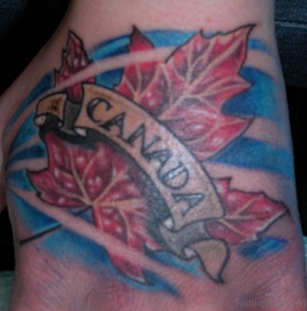 Charming Leaf Tattoo