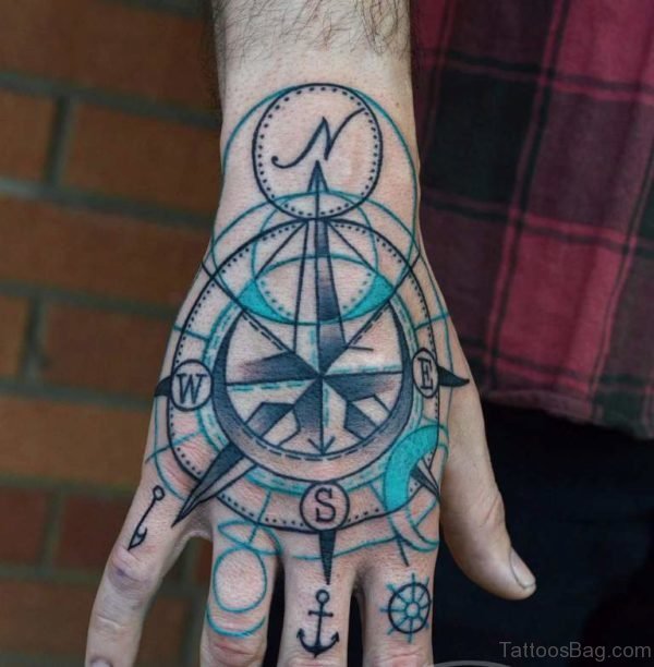 Classic Compass Tattoo