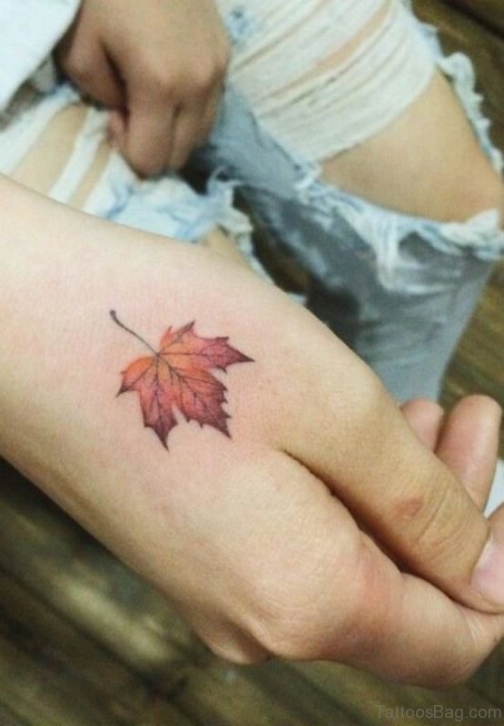 Classic Leaf Tattoo