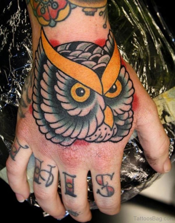 Classic Owl Tattoo Design