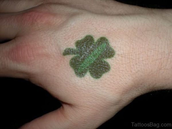 Clover Leaf Tattoo Hand