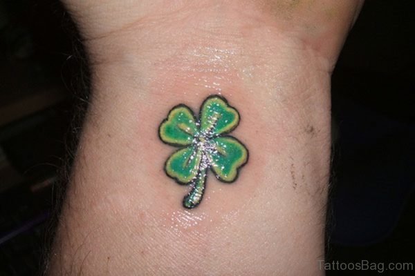 Clover Tattoo On Wrist