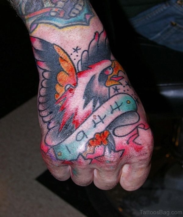 Colored Eagle Tattoo
