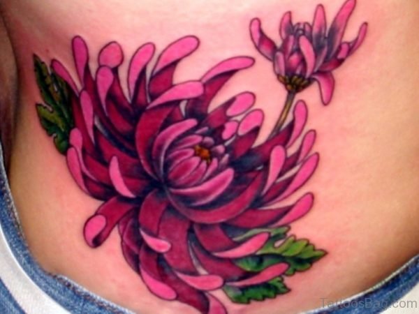 Colored Flower Tattoo