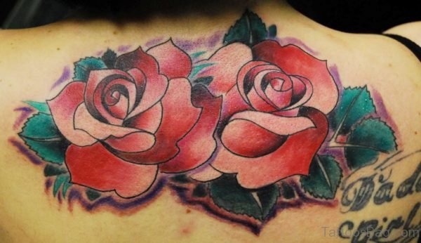 Colored Rose Tattoo