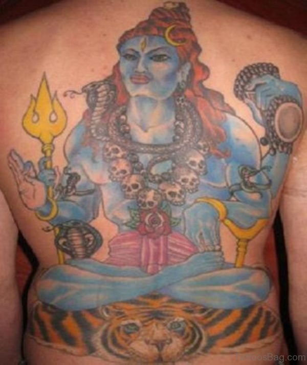 Colored Shiva Tattoo