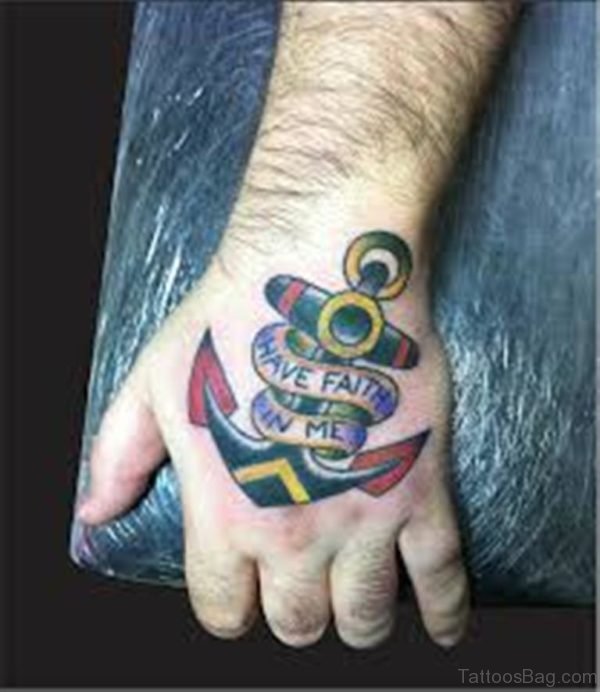 Cool Anchor Tattoo