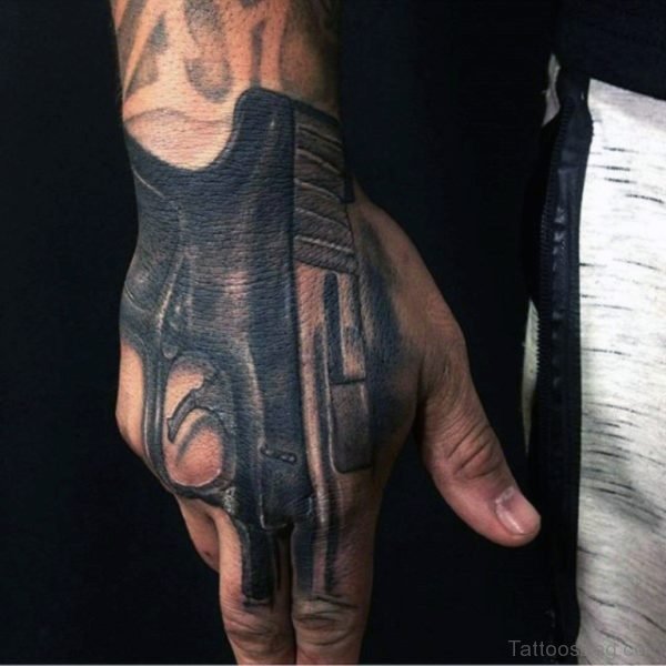Cool Gun Tattoo