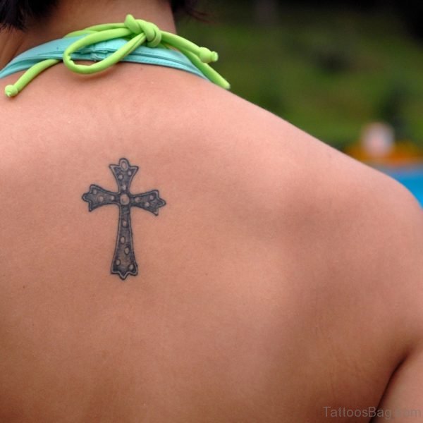 Cross Tatoo On Back