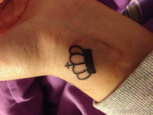 Crown Tattoo On Wrist