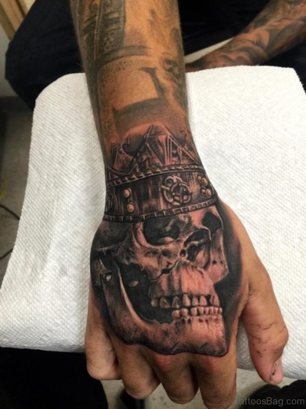 Crowned Skull Tattoo