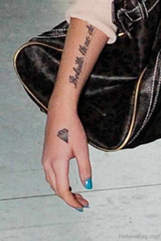 Cute Diamond Tattoo