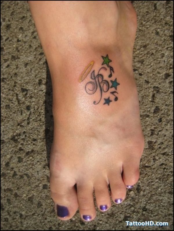 Cute Music Note Tattoo Design