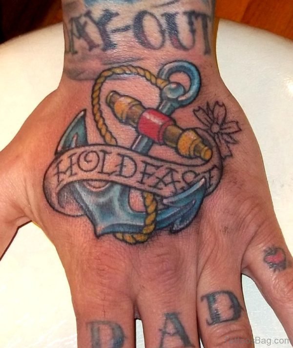 Cute anchor Tattoo