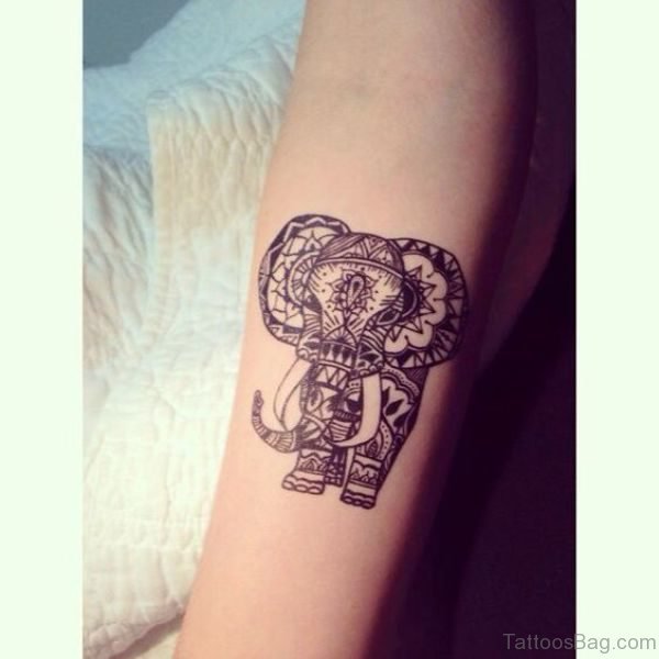 Designer Forearm Elephant Tattoo