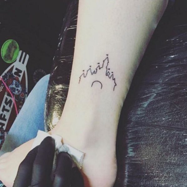 Disney Castle Tattoo On Wrist