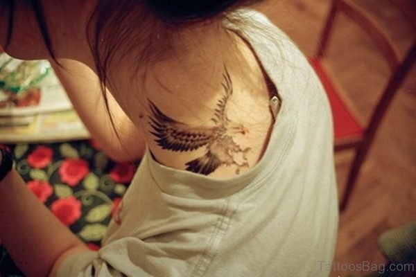 Eagle Tattoo Design On Nape