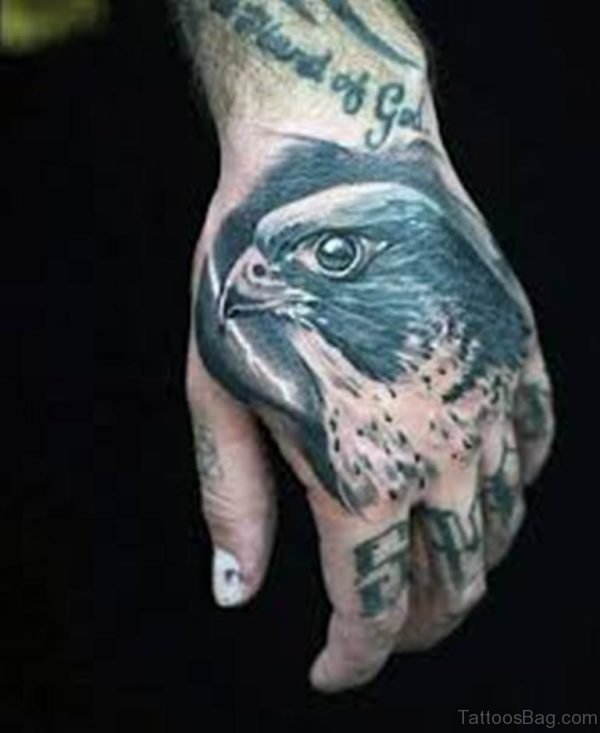 Eagle Tattoo On Hand