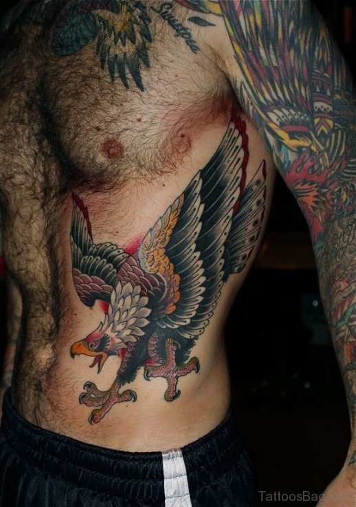 Eagle Tattoo On Rib