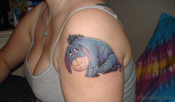Eeyore Tattoo On shoulder