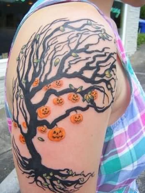 Eleagnt Tree Tattoo