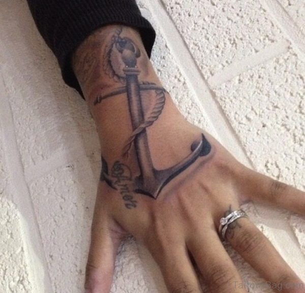 Elegant Anchor Tattoo