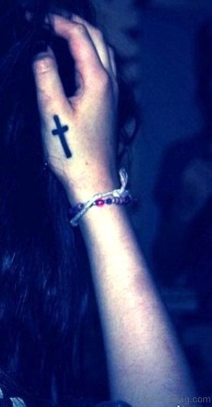 Elegant Cross Tattoo
