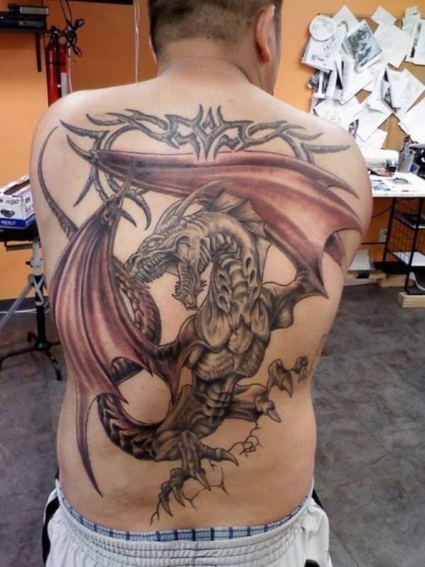Elegant Dragon Tattoo