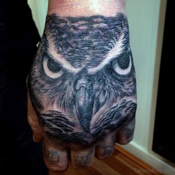 Elegant Owl Tattoo 