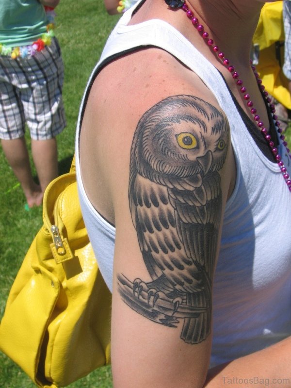 Elegant Owl Tattoo