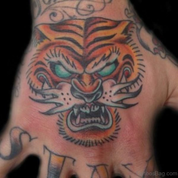 Elegant Tiger Tattoo Design