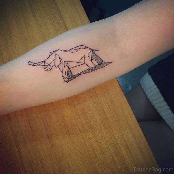 Elephant Tattoo On Forearm