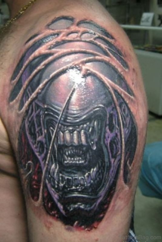 Evil Alien Tattoo