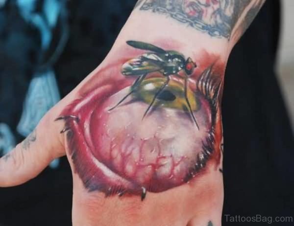 Eye and Bee Tattoo