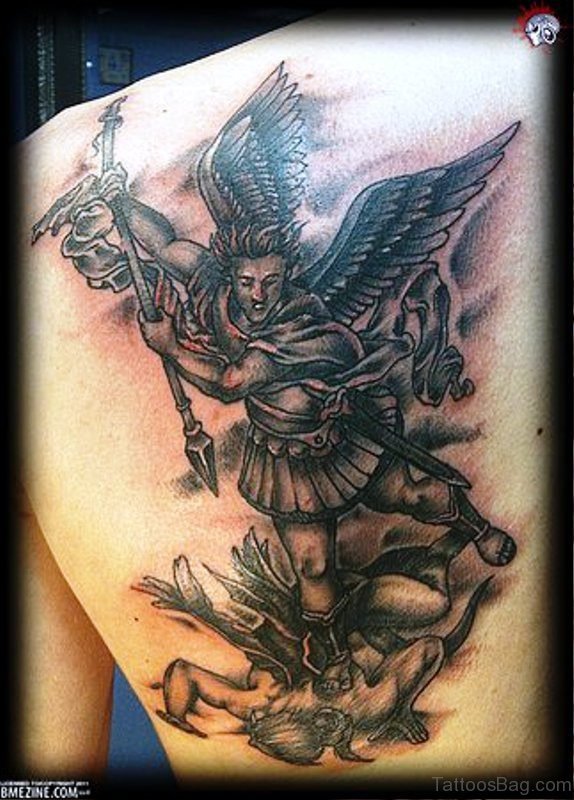 61 Impressive Archangel Tattoo On Shoulder