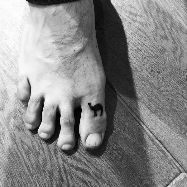 Fabulous Camel Tattoo On Toe