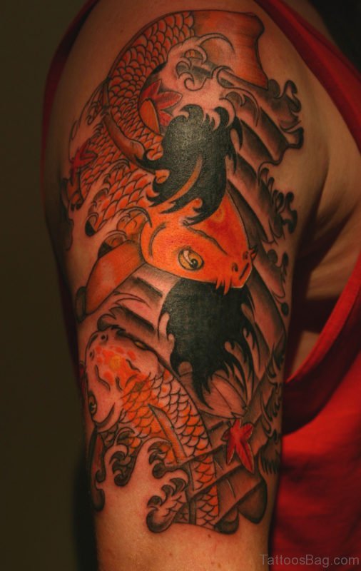 Fish Tattoo On Shoulder