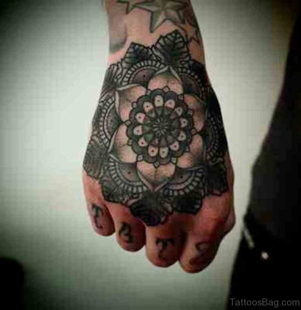 Flower Hand Tattoo