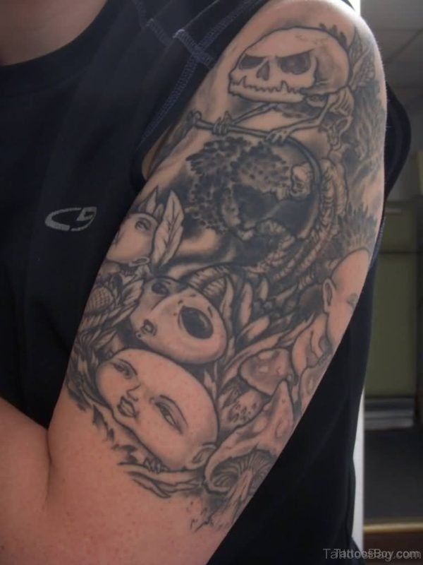 Funky Alien Tattoo