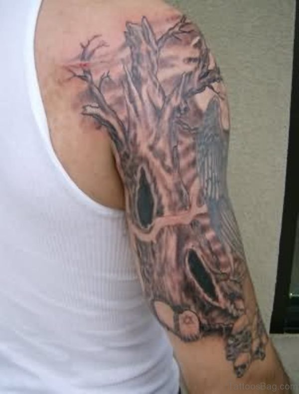Funky Tree Tattoo 