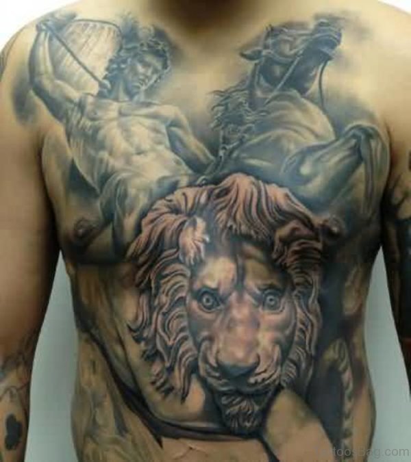 Funny Lion Tattoo