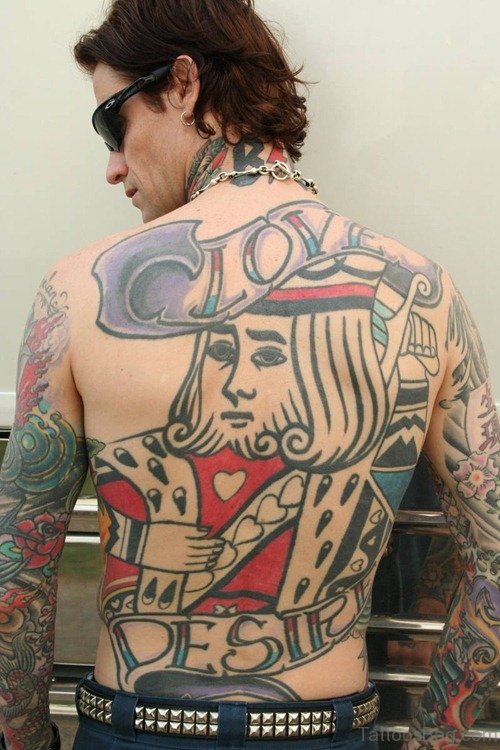 Stylish Back Tattoo