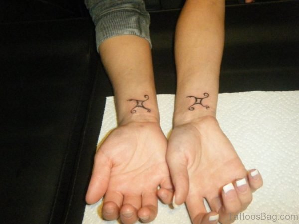 Gemini Tattoos On Wrists