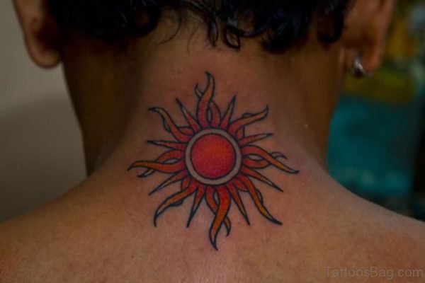 Godsmack Sun Tattoo On Nape